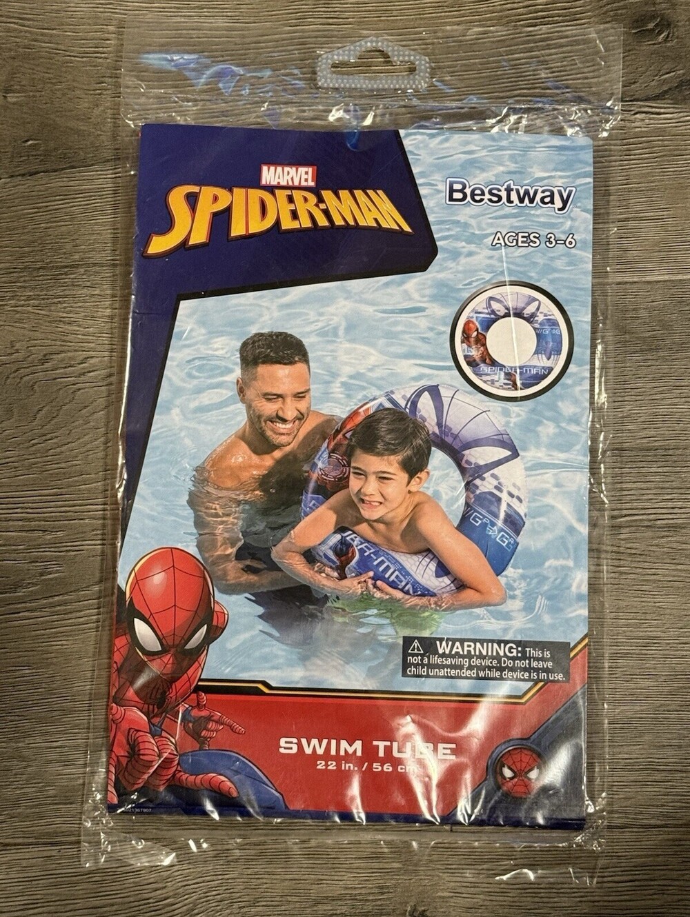 NEW Bestway Spiderman Swim Tube Ages 3-6